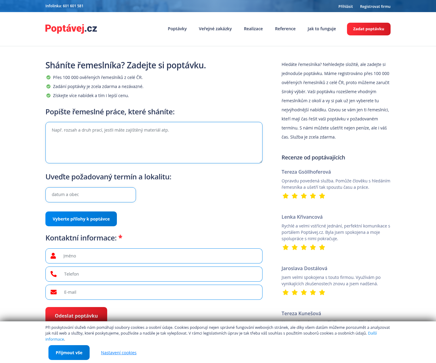 Poptávej.cz форма